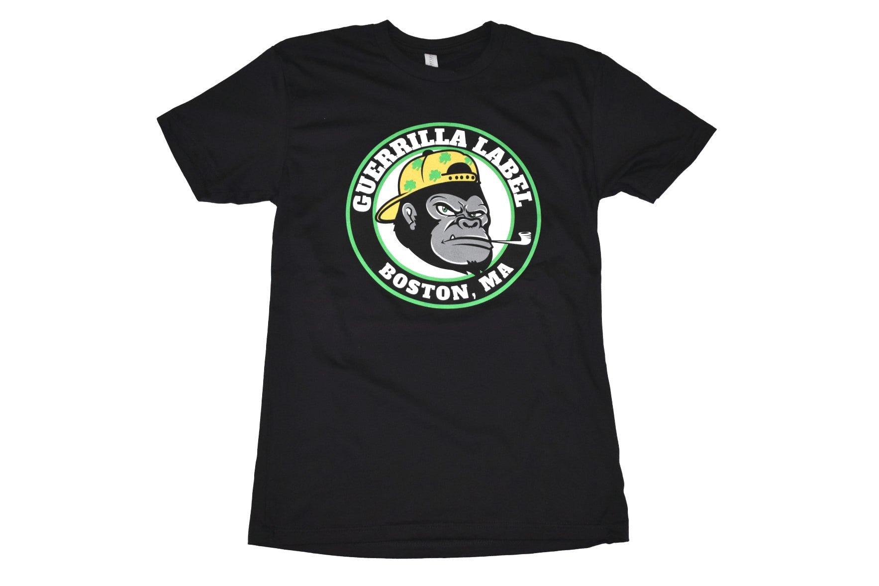 Guerrilla Boston Basketball T-Shirt- Black