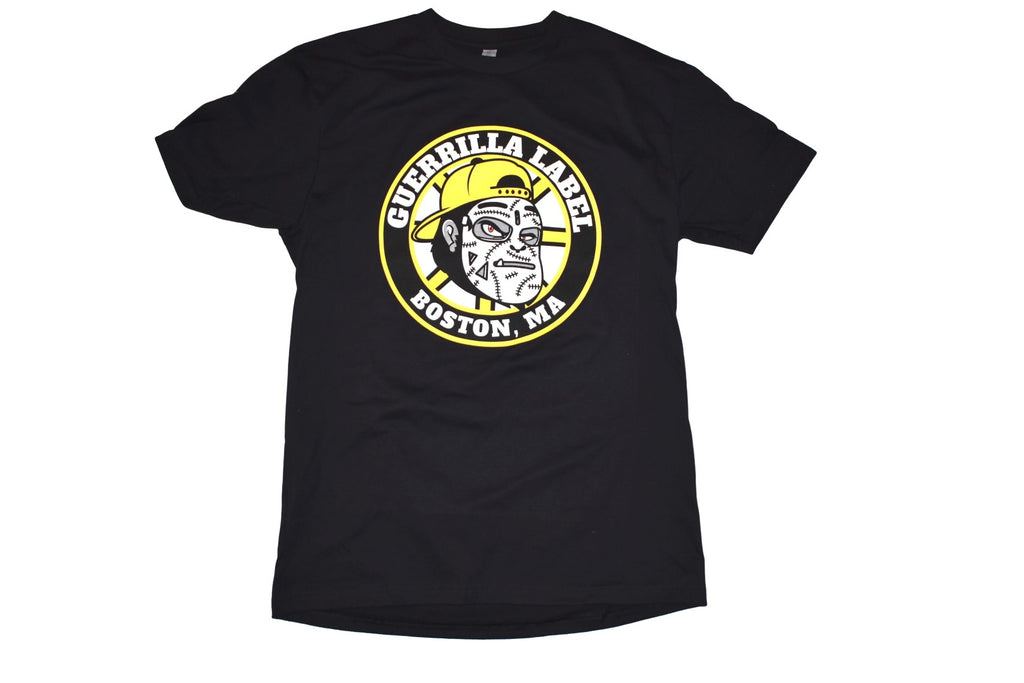 Guerrilla Boston Hockey T-Shirt-  Black