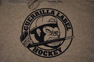Guerrilla Hockey Hoodie- Grey/Navy