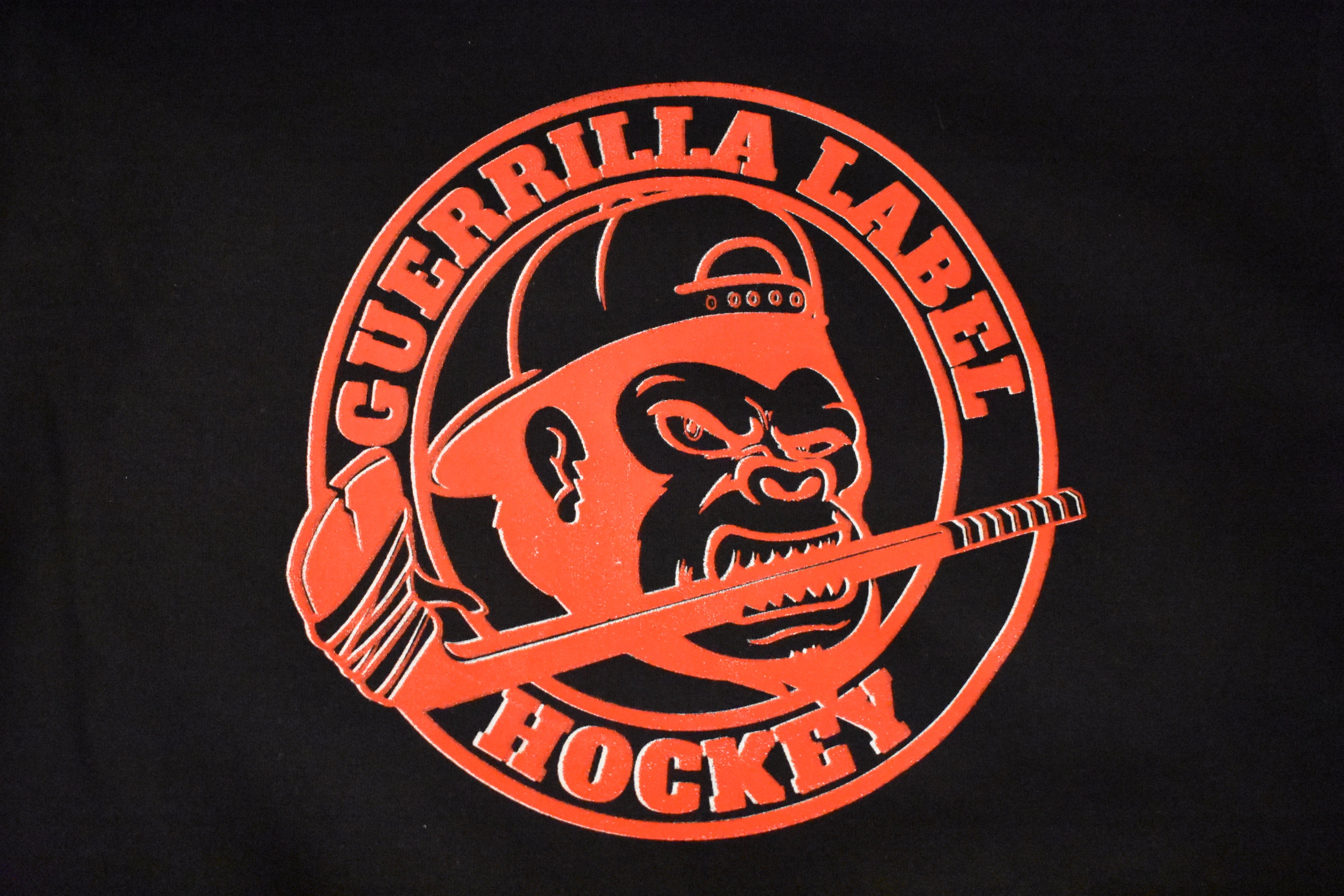 Guerrilla Hockey Crew Neck- Black/Red